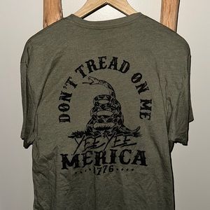 Yee Yee Don’t Tread on Me Army Green T-shirt